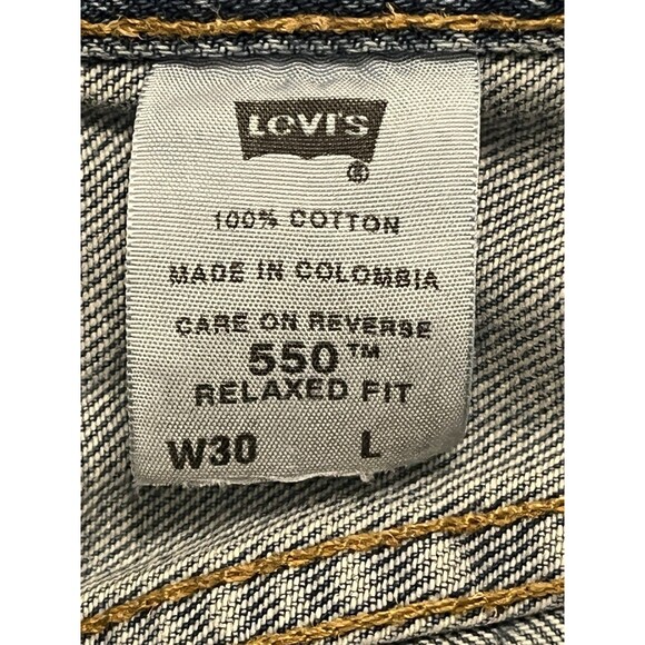 LEVI’S Vintage Y2K 550 Women’s Size 30 Regular Fit Denim Jean Shorts 8" Inseam - Picture 8 of 8